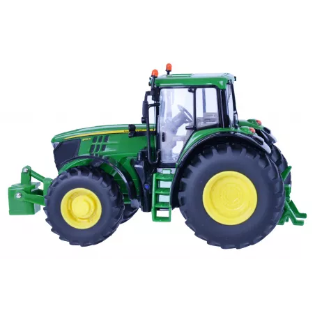 Réplica a escala 1:32 del tractor John Deere 6195M de Britains para coleccionistas.