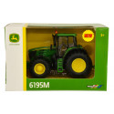Réplica a escala 1:32 del tractor John Deere 6195M de Britains para coleccionistas.