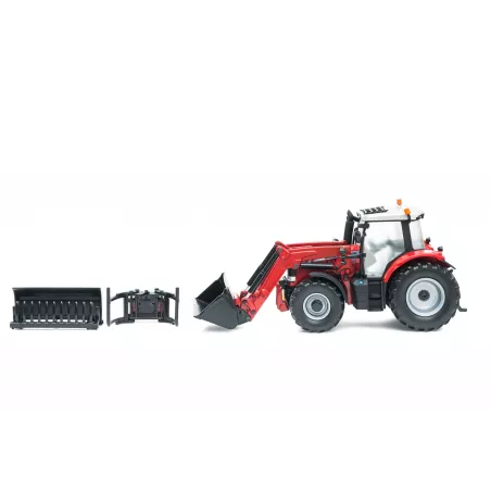 Réplica a escala 1:32 del tractor Massey Ferguson 6616 con cargadora frontal de Britains