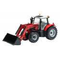Réplica a escala 1:32 del tractor Massey Ferguson 6616 con cargadora frontal de Britains