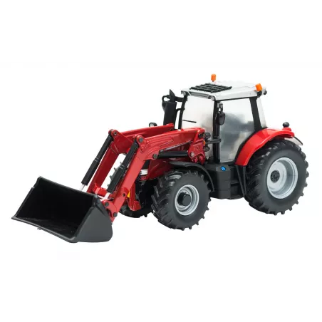 Réplica a escala 1:32 del tractor Massey Ferguson 6616 con cargadora frontal de Britains