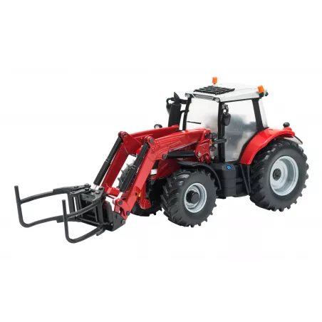 Réplica a escala 1:32 del tractor Massey Ferguson 6616 con cargadora frontal de Britains