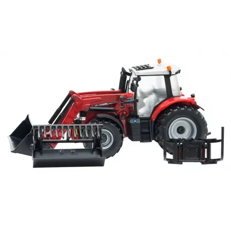 Réplica a escala 1:32 del tractor Massey Ferguson 6616 con cargadora frontal de Britains