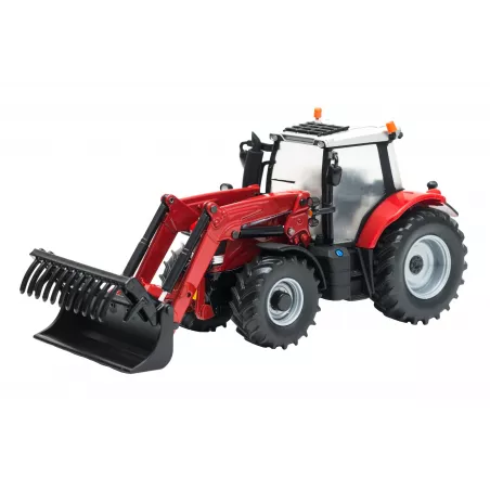 Réplica a escala 1:32 del tractor Massey Ferguson 6616 con cargadora frontal de Britains