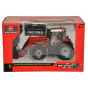Réplica a escala 1:32 del tractor Massey Ferguson 6616 con cargadora frontal de Britains