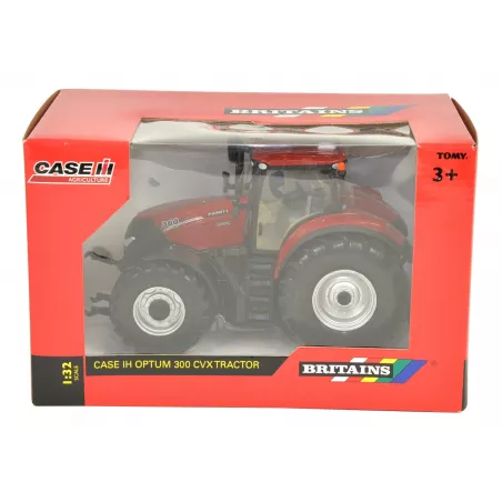 Miniatura a escala 1:32 del tractor Case IH Optum 300 CVX de Britains, réplica detallada para coleccionistas.