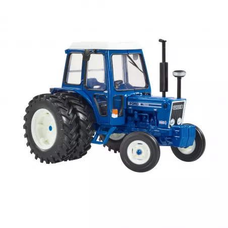 Tractor clásico Ford 7600 a escala 1:32 con ruedas traseras dobles de Britains para coleccionistas.