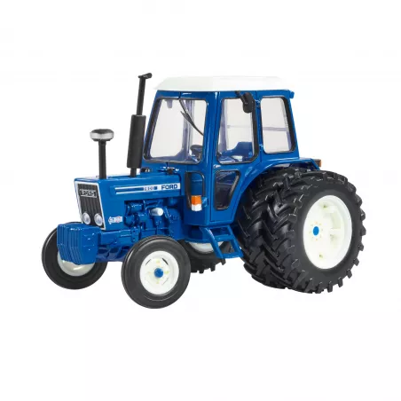 Tractor clásico Ford 7600 a escala 1:32 con ruedas traseras dobles de Britains para coleccionistas.