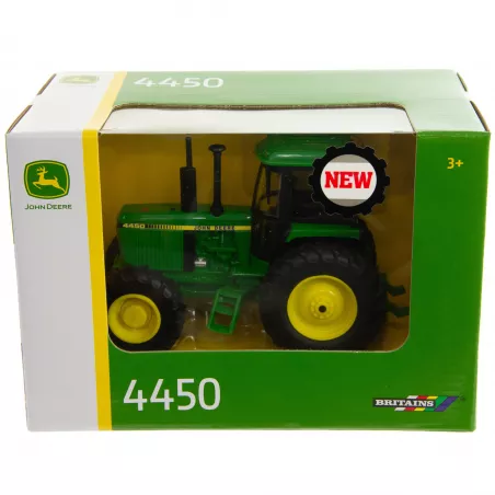 Tractor John Deere 4450 a escala 1:32 de Britains, réplica detallada para coleccionistas.