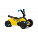 Vehículo evolutivo BERG GO² SparX Amarillo con modo correpasillos y pedales retráctiles.