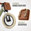 Bicicleta sin pedales BERG Biky Retro Verde de diseño vintage y estructura ligera para niños.