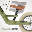 Bicicleta sin pedales BERG Biky Retro Verde de diseño vintage y estructura ligera para niños.