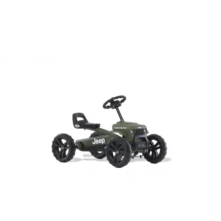 Kart de pedales Jeep Buzzy Sahara de Berg para niños con diseño todoterreno de cuatro ruedas.