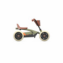 Kart de pedales infantil BERG Buzzy Retro 2 en 1 verde con asiento ajustable y cuatro ruedas estables.