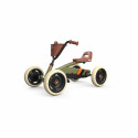 Kart de pedales infantil BERG Buzzy Retro 2 en 1 verde con asiento ajustable y cuatro ruedas estables.