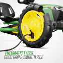 Kart de pedales BERG Buddy John Deere verde y amarillo para niños