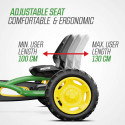 Kart de pedales BERG Buddy John Deere verde y amarillo para niños