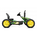 Kart de pedales BERG Buddy John Deere verde y amarillo para niños