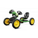 Kart de pedales BERG Buddy John Deere verde y amarillo para niños