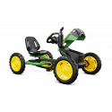 Kart de pedales BERG Buddy John Deere verde y amarillo para niños