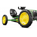 Kart de pedales BERG Buddy John Deere verde y amarillo para niños