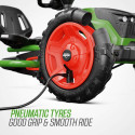 Kart de pedales BERG Buddy Fendt infantil con diseño de tractor verde y ruedas de tacos