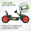 Kart de pedales BERG Buddy Fendt infantil con diseño de tractor verde y ruedas de tacos