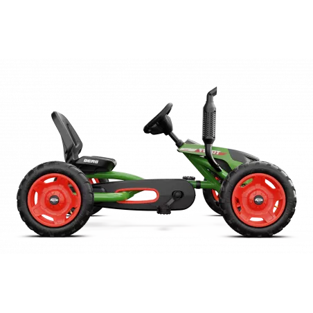 Kart de pedales BERG Buddy Fendt infantil con diseño de tractor verde y ruedas de tacos