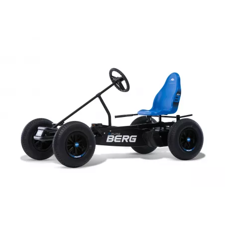 Coche de pedales BERG XL B.Azul puro BFR robusto y ajustable para niños al aire libre.