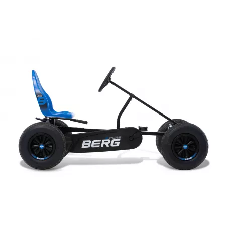 Coche de pedales BERG XL B.Azul puro BFR robusto y ajustable para niños al aire libre.