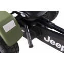Kart de pedales todoterreno Jeep Revolution XL BFR con neumáticos robustos para aventuras al aire libre.