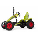 Kart de pedales Berg XXL Claas BFR con diseño de tractor agrícola robusto para niños.