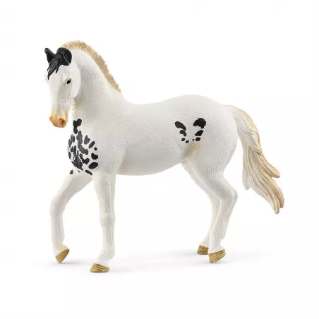 Figura de juguete de semental Marwari de Schleich con orejas curvadas pintada a mano