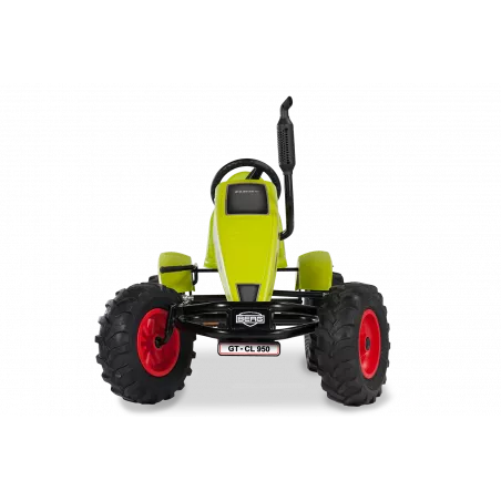 Kart de pedales BERG XL Claas BFR-3 con diseño de tractor verde para niños