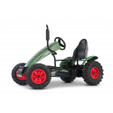Kart de pedales BERG XL Fendt BFR-3 con diseño de tractor, tres marchas y neumáticos todoterreno.
