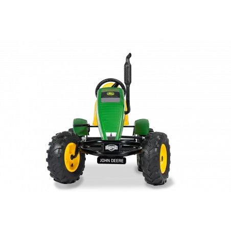 Kart de pedales robusto BERG XL John Deere BFR-3 con tres marchas y sistema de freno BFR.
