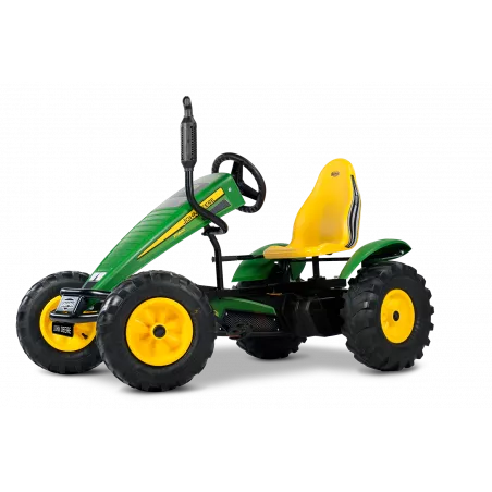 Kart de pedales robusto BERG XL John Deere BFR-3 con tres marchas y sistema de freno BFR.