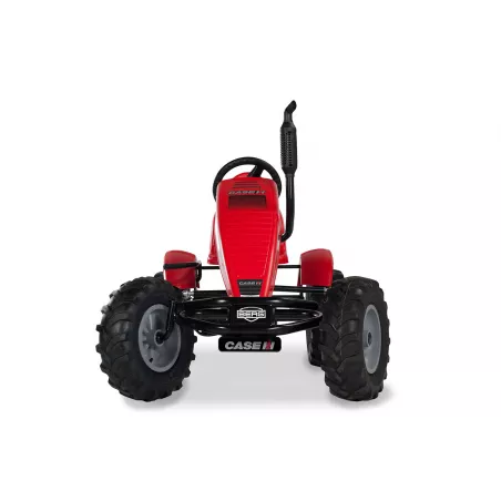 Kart eléctrico de pedales BERG XXL Case IH E-BFR inspirado en tractor Case IH con motor de asistencia de 250W.