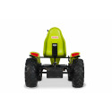 Kart de pedales eléctrico Berg XXL Claas E-BFR con motor de 250W y diseño de tractor agrícola.