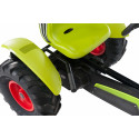 Kart de pedales eléctrico Berg XXL Claas E-BFR con motor de 250W y diseño de tractor agrícola.