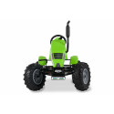 Kart de pedales eléctrico BERG XXL Deutz-Fahr E-BFR con diseño de tractor agrícola y motor de 250W.