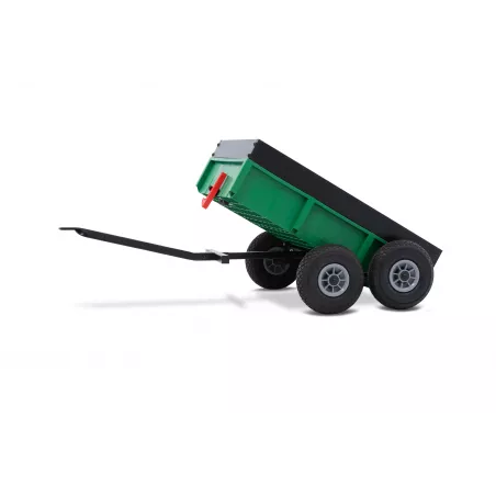 Remolque de doble rueda BERG Tandem Trailer XL con función de volquete para karts a pedales.