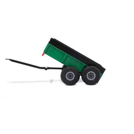 Remolque de doble rueda BERG Tandem Trailer XL con función de volquete para karts a pedales.