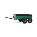 Remolque de doble rueda BERG Tandem Trailer XL con función de volquete para karts a pedales.