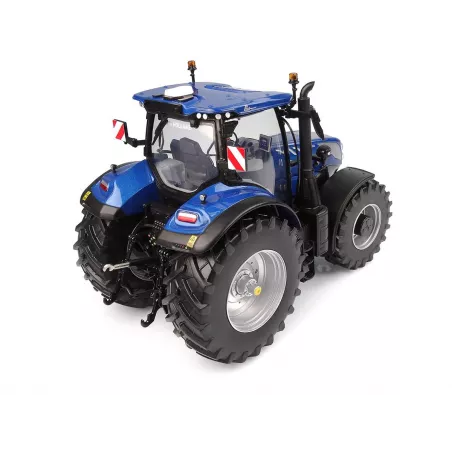 Miniatura a escala 1:32 del tractor New Holland T7.300 Blue Power Auto Command 2023 para coleccionistas.