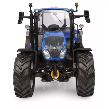 Réplica a escala 1:32 del tractor New Holland T5.120 Dual Command 2025 para coleccionistas.