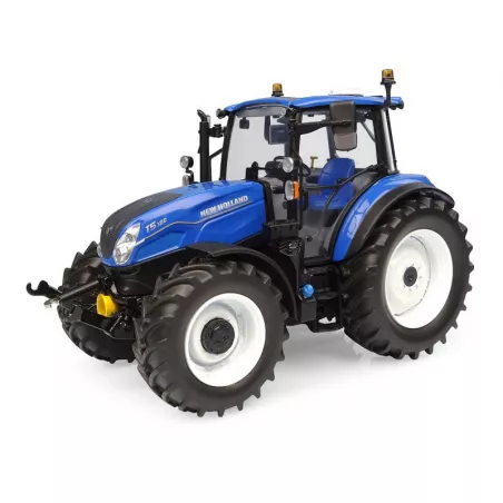 Réplica a escala 1:32 del tractor New Holland T5.120 Dual Command 2025 para coleccionistas.