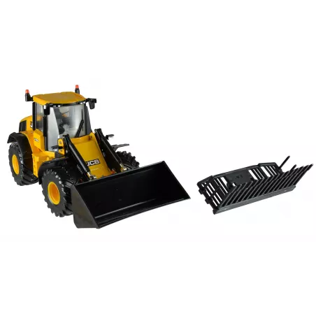Pala cargadora JCB 419S a escala 1:32 de Britains, miniatura agrícola de metal detallada para coleccionistas.