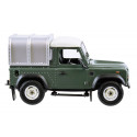 Miniatura a escala 1:32 del Land Rover Defender 90 verde de Britains, todoterreno clásico para coleccionistas.