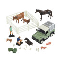 Kit veterinario de juguete Britains a escala 1:32 para Land Rover Defender con accesorios de rescate animal.